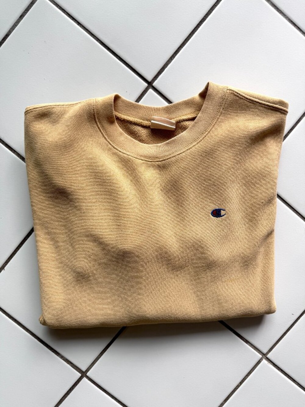 Champion Reverse Weave Sweatshirt in sand/beige (men's M)